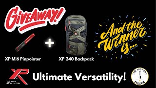 XP Pinpointer amp Backpack Giveaway Winner [upl. by Kyle639]