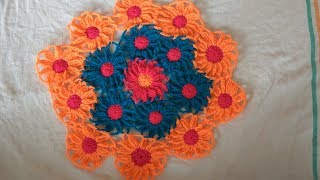 How to make a tablecloth with flower design🌸 [upl. by Leipzig]