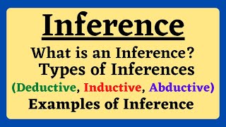 EngsubInferenceWhat is an InferenceTypes of InferencesExamples of Inference in Hindi [upl. by Danyette]