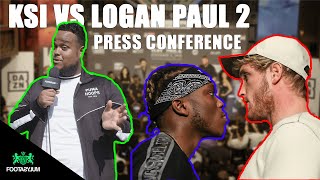 KSI VS LOGAN PAUL 2 PRESS CONFERENCE [upl. by Omor]