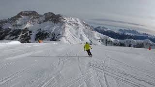 SKI CARVING SKIING I HEAD SKI ESL I SKI CENTER LATEMAR ITALY I GOPRO I HQ [upl. by Aneryc]