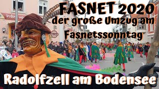 Radolfzell  Fasnet 2020  Der große Umzug am Fasnetssonntag [upl. by Zanas]