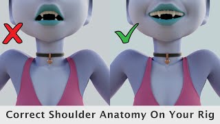 How To Correct Shoulder Anatomy On Your Rig with Blendshapes In Maya [upl. by Seed]