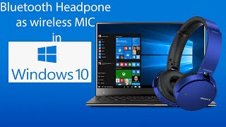 How to use Bluetooth headphone as wireless mic for Laptop or Desktop [upl. by Yevol]