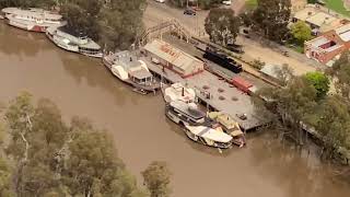 Echuca Moama flooding by air 231022 [upl. by Darrin]