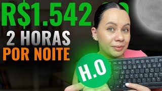 R154200 EM 2 HORAS POR NOITE TRABALHO HOME OFFICE NOTURNO [upl. by Akinahc]