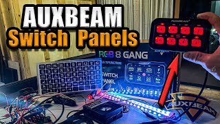 Unboxing Setting up and Testing 2 Auxbeam RGB Multifunction Switch Panels  Bluetooth and XL [upl. by Koo40]