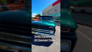 Three generations of Chevrolet trucks Reedley California car show 2024 [upl. by Pedrotti]