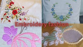 Embroidery fashion 2024latest machine embroidery Design for cushion bed sheets dresses embroidery [upl. by Letnwahs]