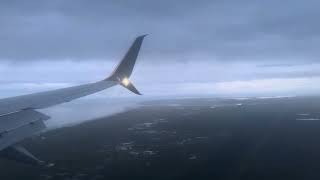 Landing at the Ted Stevens Anchorage International Airport ANC at dusk [upl. by Dibrin]