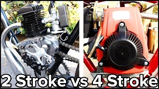 2Stroke vs 4Stroke Motorized Bicycle GoPro [upl. by Kam]