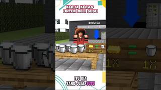 Perjuangan tengetenge untuk belikan susu anaknya shorts roblox minecraft [upl. by Annerb]