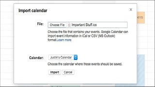 How to Import an iCal or ICS File to Google Calendar [upl. by Ecissej211]