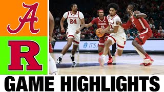 9 Alabama vs Rutgers Highlights  NCAA Mens Basketball  2024 College Basketball [upl. by Atisor]