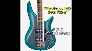 Afinador de bajo 5 cuerdas  Bass Tuner 5 strings [upl. by Elauqsap]