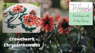 Crewelwork Chrysanthemums  taster clip [upl. by Aubry]