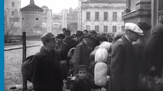 German Jewish deportees arriving at the Warsaw Ghetto [upl. by Camarata]