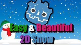 Make 2D Snow Particle Effect In Godot In 2 Minutes [upl. by Loftus]