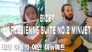 Bizet L’Arlesiénne Suite No2 Minuet  Flute Jasmine Choi Guitar Ben Beirs jasminechoi flutist [upl. by Annawik]