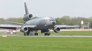 McDonnell Douglas KC10A Extender Final Landing at NMUSAF April 15 2024 [upl. by Georgia]