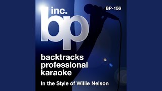 Unchained Melody Karaoke Instrumental Track In the Style of Willie Nelson [upl. by Jordanson125]