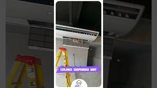 CEILING SUSPENDED AIR CONDITIONER INSTALLATION airconditioner installation inverter inverterac [upl. by Aicen433]