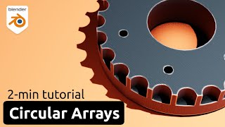 Circular Arrays in Blender Quick Tutorial [upl. by Sheryle]