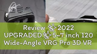 Review ✨2022 UPGRADED✨57 inch 120 WideAngle VRG Pro 3D VR Glasses Virtual Reality Full Screen Vis [upl. by Atirehc]