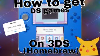 How to get DS games for Ds Emulator for 3DS Homebrew [upl. by Assirol]