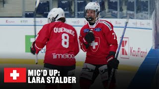 Micd up Lara Stalder  2024 womensworlds [upl. by Niawat805]