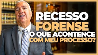 RECESSO FORENSE o que é e como impacta no seu PROCESSO [upl. by Danelle871]