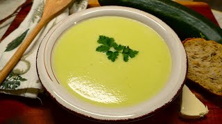 velouté de courgettes à la vache qui rit  cheese zucchini soup [upl. by Enened333]