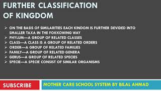 TAXONOMIC HIERARCHY BIOLOGY CLASS 9 CHAPTER 3 TOPIC NO 5 [upl. by Inaj]