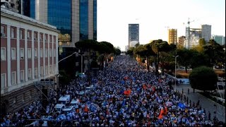 🔴LIVE Mijëra shqiptarë drejt Tiranës për protestën policia bllokon hyrjet kryesore [upl. by Stefania55]