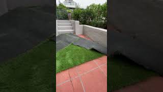 How To Lay Artificial Grass On Concrete Is The Cutting in Easy [upl. by Fita]