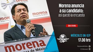 Morena anuncia a su candidato así quedó la encuesta [upl. by Hau]