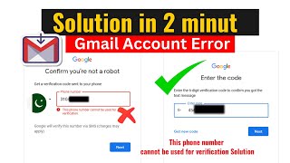 NEW Create Gmail Account Problem  There was a problem verifying your phone number  Easy Solution [upl. by Serge532]