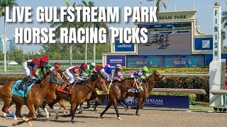 Live Gulfstream Park Horse Racing Picks [upl. by Kere]