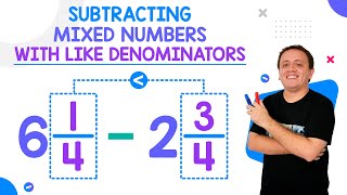 Subtracting Mixed Numbers with Like Denominators Without Regrouping [upl. by Fesuy]