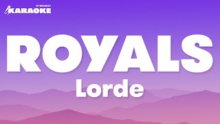 Royals  Lorde Karaoke Version [upl. by Darell]