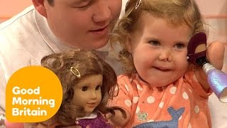 Young Girl With Prosthetic Arms And Legs Gets A Doll Just Like Her  Good Morning Britain [upl. by Metah898]