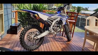 2017 YZ250F  Stock vs FMF full system [upl. by Notsrik]