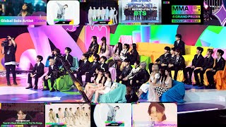 Idols reaction to bts 방탄소년단amp Jungkook win 6 awards collection VCR Full Ver at MMA 2023 [upl. by Nottus]