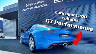 Catalyseur sport inox 200 cellules GT Performance sur cette Alpine A110 18T 252cv [upl. by Anrak]