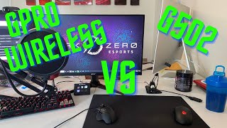 Logitech G502 Vs GPRO WIRELESS  Quick review and comparison [upl. by Addiel323]