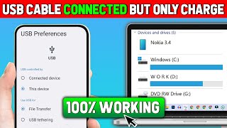 How to fix Phone Not Connecting to PC but Charging Only 2024 Updated way [upl. by Beka146]