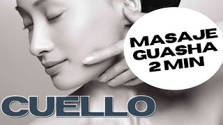 MASAJE GUASHA CUELLO  RUTINA 2 MINUTOS [upl. by Margot]