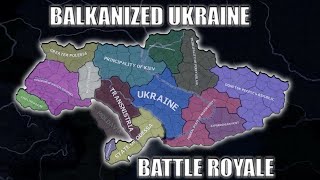 Balkanized Ukraine Battle Royale  Hoi4 Timelapse [upl. by Ennovihc]