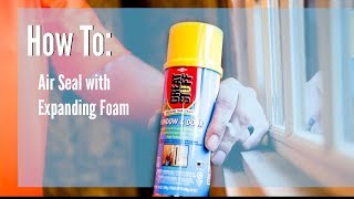 Air Sealing with Expanding Foam  How To [upl. by Annaierb914]