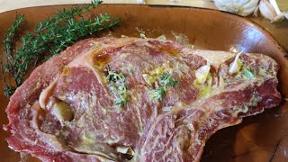 T Bone Barbecue with Mustard and herbsa French taste [upl. by Wiles]